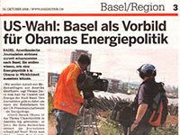 Zeitungs Artikel 20 Minuten Basel
